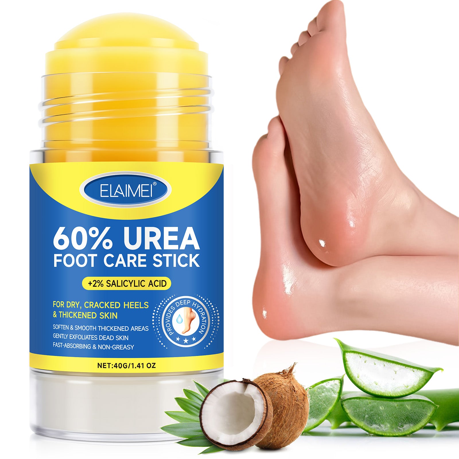Balsam Stick cu Uree 60% pentru Piele Uscată și Crăpată (1+1 GRATIS)
