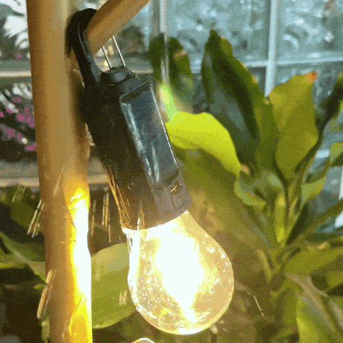 Bec LED Portabil Reîncărcabil – Panou Solar și USB-C